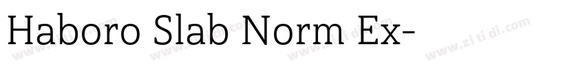 Haboro Slab Norm Ex字体转换